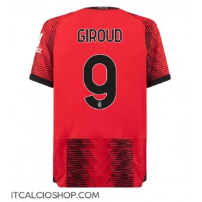 AC Milan Olivier Giroud #9 Prima Maglia 2023-24 Manica Corta